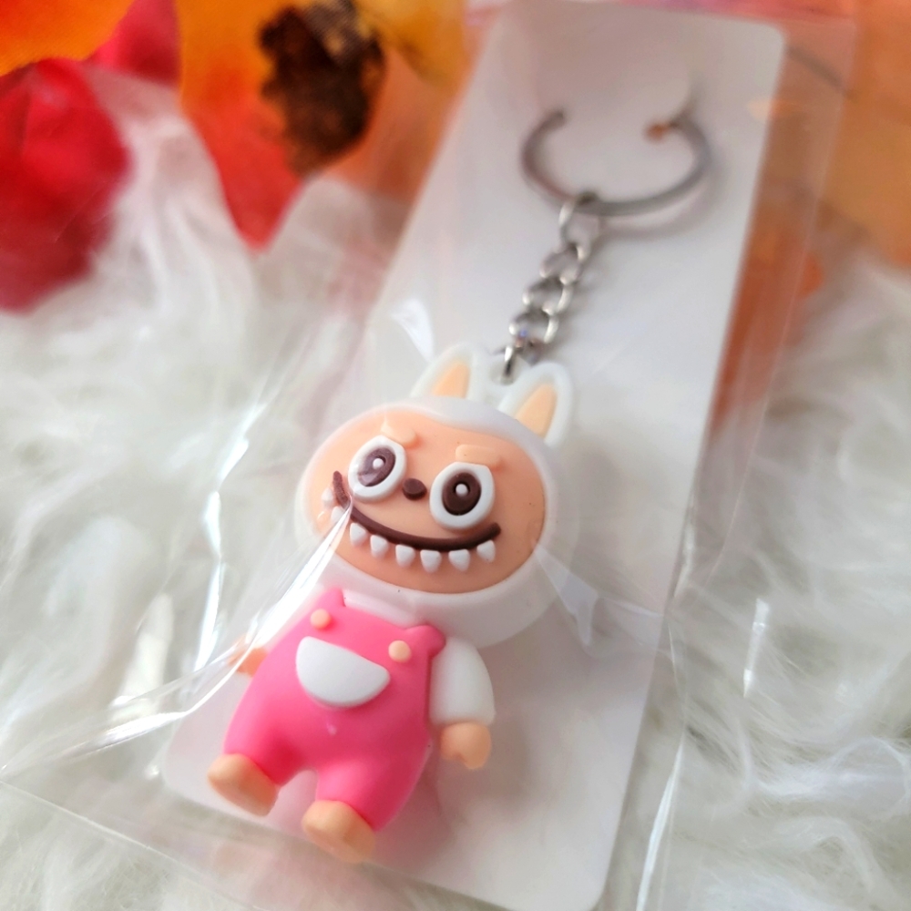 Cute Mini Monster Action Figure Keychain Bag Accessory